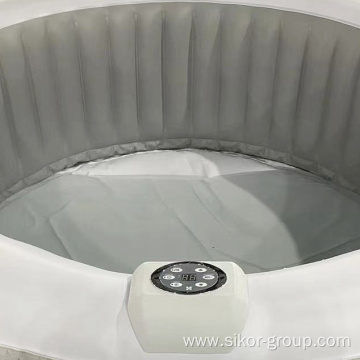 Factory OEM ODM Outdoor Integrated design Round inflatable spa pool whirlpool massage spa hot tub